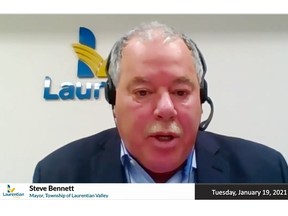 Laurentian Valley Mayor Steve Bennett highlighted the challenges and accomplishments of 2020 during the mayor's address during the Jan. 19 virtual council meeting.