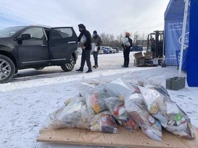 Every Saturday until the end of March in the parking lot of 1001 Buckingham Drive in Sherwood Park, Sikhs For Humanity will be providing free groceries to those in need. Lindsay Morey/News Staff