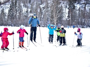 The Devon Nordic Ski Youth Program was back on track on Sunday, Jan. 24 after a hiatus due to restrictions. Despite the colder temperatures, kids and coaches stayed warm and upbeat on the trails. (Emily Jansen)