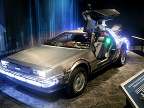 The DeLorean Time Machine is seen here on exhibit in Edmonton in Feb. 2018. The modified vehicle, made famous in the Back To The Future movie series, is expected to be one of the attractions at this year's TimminsCon, scheduled to be held this fall.