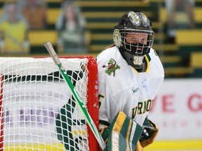 University of Vermont goalie Jessie McPherson of Chatham, Ont. (Nich Hall/Vermont Catamounts Photo)