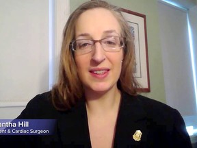 Dr. Samantha Hill is the president of the Ontario Medical Association. YouTube photo