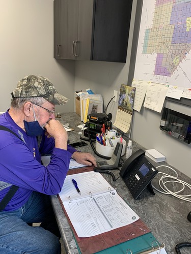 Dispatcher Randy Satchell was in the new West Perth fire station during a recent afternoon call. ANDY BADER