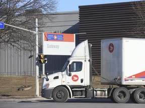 More than 270 Canada Post employees have tested positive for COVID at the Gateway postal sorting station in Mississauga. It is the main U.S.-Canada sorting station. Jack Boland Postmedia Network