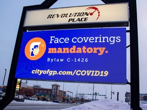 Grande Prairie City Council decided on the fate of its temporary face covering (mask) bylaw Monday prior to the bylaw’s expiration Jan. 31.  
RANDY VANDERVEEN