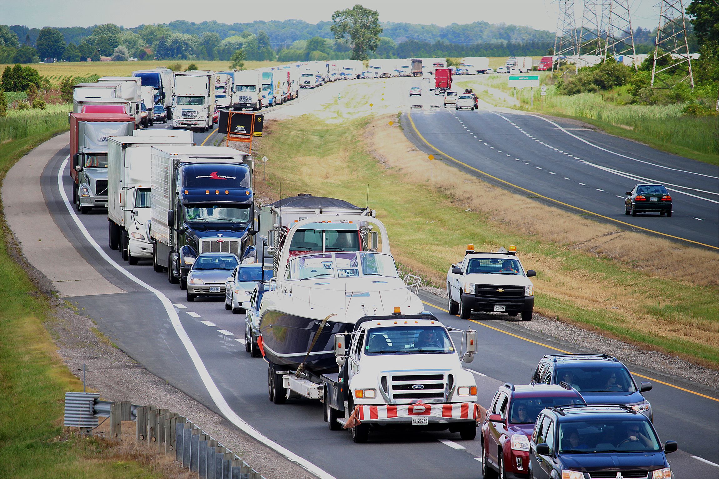 New Speed Limit, Construction Projects On Highway 401 Near Kingston 