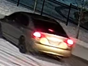 Honda Civic about which Collingwood/The Blue Mountains OPP are interested in receiving information. Photo supplied by Collingwood/The Blue Mountains OPP.