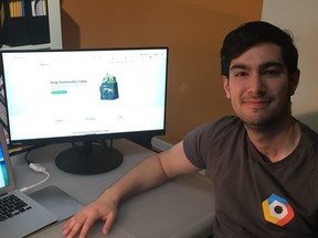 Cem Torun is a member of a group of students who started Neutral, an app that offers consumers a way to offset carbon emissions from online purchases.