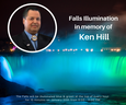 Niagara Falls Mayor Jim Diodoti said the famous landmark will be lit on Wednesday night to honour Six Nations' Ken Hill.