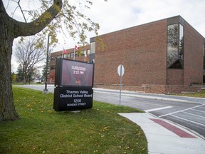 The Thames Valley District school board. (Derek Ruttan/The London Free Press)