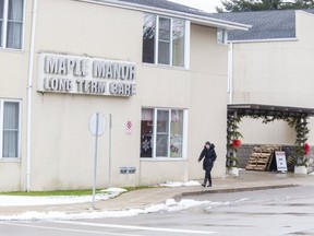 Maple Manor long-term care in Tillsonburg, Ontario.  (Derek Ruttan/Postmedia Network)