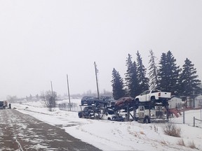 Strathcona County RCMP said they were called to a two-vehicle collision on Secondary Highway 830 and Range Road 215 at about 9:17 a.m. Photo Supplied
