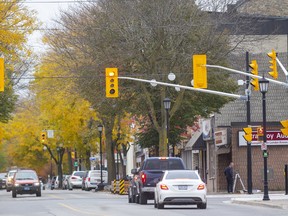 Strathroy's Centre Street, on Oct. 27, 2020. Mike Hensen/Postmedia Network