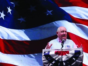 U.S. Secretary of Agriculture Sonny Perdue speaks during a run-off election night party at Grand Hyatt Hotel in Buckhead January 5, 2021 in Atlanta, Georgia. Voters in Georgia headed to the polls today for the two Senate run-off elections, pitting incumbents Sen. David Perdue (R-GA) and Sen. Kelly Loeffler (R-GA) against Democratic candidates Rev. Raphael Warnock and Jon Ossoff, which will determine which party controls the U.S. Senate. (Photo by Alex Wong/Getty Images)