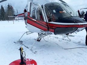 Last year proved to be a challenging year for all Canadian Search and rescue programs, including the Canmore and Golden services. COVID-19 had a dramatic effect on the way operations were carried out, but did not seem to slow the volume of calls last summer, with a total of 251 missions counted in 2020, and with 108 of those calls being longline missions requiring the Boost Human External Cargo Systems. Alpine Helicopters Facebook photo.