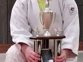Eight-year-old Lucy Reilly was recently unanimously voted the Quinte Judo Club's 2020 Judoka of the Year. SUBMITTED PHOTO