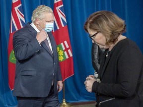 Premier Doug Ford is expected to hand down more exhaustive COVID-19 lockdown measures Tuesday to tamp down stubborn daily cases of the virus sweeping across Ontario. FRANK GUNN/THE CANADIAN PRESS