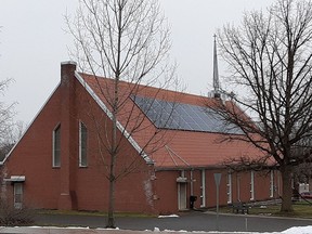 PasserbyÕs of the Norwood United Church will likely have noticed the large set of solar panels installed on the west side of the church roof. This green initiative is part of the churchÕs ongoing plan to become more sustainable and environmentally responsible. SUBMITTED PHOTO