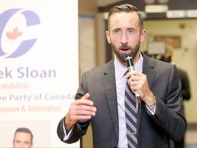 Federal Conservative leader Erin O'Toole is calling for Hastins-Lennox and Addington MP Derek Sloan to be expelled from the party caucus after he accused Sloan of accepting a leadership campaign donation from an alleged right-wing white supremacist. POSTMEDIA