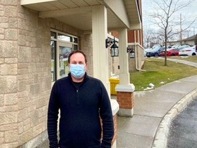 Chief executive officer Greg Freeman stands outside Trenton's Crown Ridge Place Thursday. One employee tested positive for COVID-19 but there have been no new cases. Submitted/The  Intelligencer/Postmedia Network