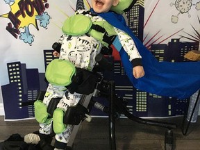 Four-year-old Mason Galambos was diagnosed with Allan-Herndon-Dudley Syndrome in January 2018. His parents, Brighton residents Alicia and Jared Galambos are struggling to cover the costs of Mason's treatment to ensure he has what he needs to live a happy life. SUBMITTED PHOTO