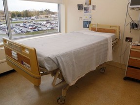 Quinte Health Care hospitals have some capacity for new patients, a vice-president says, but some of that is in extra "surge" beds.