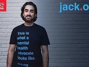 Shayan Yazdanpanah is one of the 2,500 Jack.org youth mental health leaders across Canada. Hydro One and Jack.org have teamed up to address a growing demand for mental health resources with live-streamed Jack Talks. SUBMITTED PHOTO