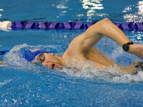 Brantford Aquatic Club member Sebastian Paulins trains at the Wayne Gretzky Sports Centre. Brian Thompson