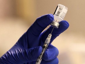 The COVID-19 vaccine will be given to a small group of front-line long-term care workers on Wednesday in a vaccination clinic led by the Brant County Health Unit, Getty images