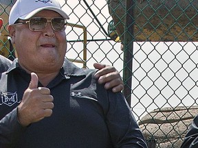 Ken Hill is shown taking part in a ground-breaking ceremony in 2017 for  the construction of a clubhouse at the Monthill Golf and County Club near Caledonia. Expositor file photo