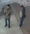 A second photo of two theft suspect in Melfort.