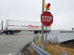 Chatham-Kent will be considering safety improvements to the Queen's Line and Merlin Road intersection, with public consultation expected this spring. (Trevor Terfloth/The Daily News)