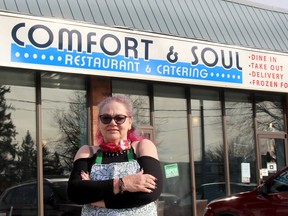 Handout/Chatham Daily News
Alecia Durocher, owner of Comfort & Soul restaurant in Chatham, who moved to Canada nearly 20 years ago from Knoxville, Tennessee, is not too surprised to see the chaos  in the U.S. under outgoing president Donald Trump.