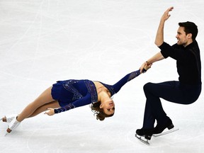 Michael Marinaro and Kirsten Moore-Towers, who skate with the Brant Skating Club,  won gold in senior pairs at the Skate Canada Challenge virtual competition on the weekend. They're pictured at the 2019 ISU Grand Prix of Figure Skating Final in Torino, Italy.