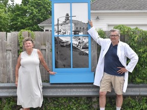 Huron East's Economic Development Officer Jan Hawley stands with heritage architect Dr. Chris Cooper. File photo/Daniel Caudle