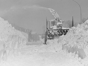 The Great Blizzard of 1971 paralyzed the region for three days. Submitted