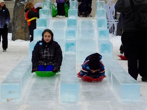 A fan favourite, the ice slide, will not be enjoyed this year as Winterfest and ICE-tacular will not go forward as a result of the pandemic. Kathleen Smith