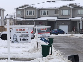 Homes for sale on Riverview Way in the Riverview subdivision in Kingston's east end on Tuesday.