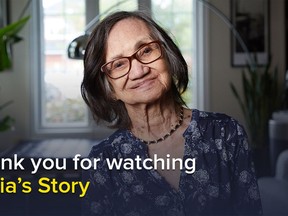 The Alzheimer Society launched a four-part short film series on Jan. 7 that follows Alicia, a beautiful, vibrant mother and grandmother who lives with Alzheimer's, and her family, as they confront this disease head-on and share their story, struggle, and moments of connection. Handout