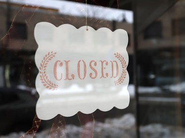 Nonessential businesses such as retail stores in Sudbury, Ont., remain closed because of the province-wide lockdown. John Lappa/Sudbury Star/Postmedia Network