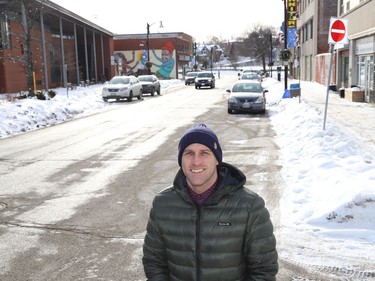 Kyle Marcus, owner of The Alibi Room in downtown Sudbury, Ont., is the founder of The Hand Up Collective. The organization is working to create sustainable solutions for SudburyÕs homelessness and addiction problems. John Lappa/Sudbury Star/Postmedia Network