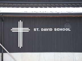 St. David School off of Frood Road in Sudbury, Ont. on Wednesday January 20, 2021. John Lappa/Sudbury Star/Postmedia Network