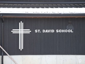 St. David School off of Frood Road in Sudbury, Ont. on Wednesday January 20, 2021.