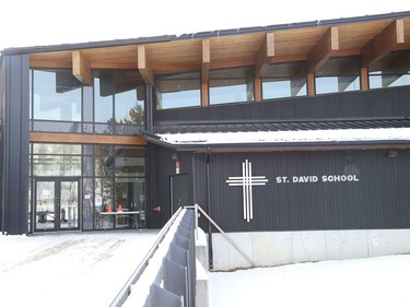 St. David School off Frood Road in Sudbury, Ont. has been affected by COVID-19. John Lappa/Sudbury Star/Postmedia Network