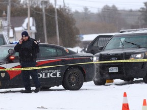OPP and the Anishnaabe Police were on the scene of a shooting on Albert Street in Espanola on Jan. 21.