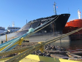 The Algoma Hansa and Algoterra Ships are shown at the Sidney Smith Dock in Sarnia Harbour. Paul Morden/Postmedia Network