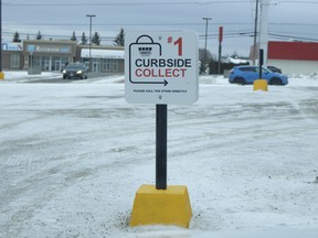 A sign of the times in the parking lot outside Timmins Square.

RICHA BHOSALE/The Daily Press