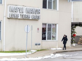 Four more residents at Maple Manor Long Term Care in Tillsonburg have died during a COVID-19 outbreak at the home. (Derek Ruttan/Postmedia Network)
