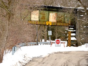 A section of T.J. Dolan Drive between St. David Street and St. Vincent Street South has been closed for more than a year as Stratford council prepares to permanently close the road and establish a multi-use trail. Galen Simmons/The Beacon Herald/Postmedia Network