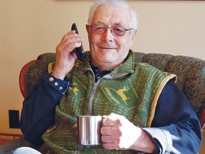 Allan Slater has enjoyed connecting with friends over the phone to play trivia games, listen to short stories, or just catch up -- all part of the phone-based programs organzed by the St. Marys Friendship Centre. (Contributed photo)